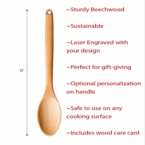 Secret Ingredient is More Butter Wooden Cooking Spoon, Funny Kitchen Utensil, Funny Gift for Mom, Home Cooking Gift, Chef Spoon, Keto Friendly, Foodie