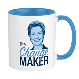 cafepress hillary, the change maker mug ceramic coffee mug, tea cup 11 oz