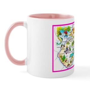 CafePress West Virginia Map Greetings Mug Ceramic Coffee Mug, Tea Cup 11 oz