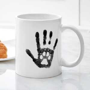 CafePress Lobo Paw Print Mug Ceramic Coffee Mug, Tea Cup 11 oz