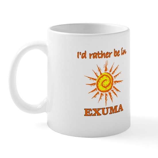 CafePress I'd Rather Be In Exuma, Baham Mug Ceramic Coffee Mug, Tea Cup 11 oz