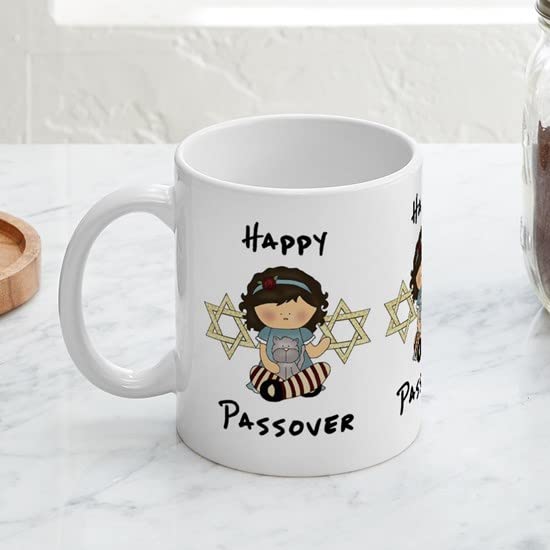 CafePress Happy Passover Girl Mug Ceramic Coffee Mug, Tea Cup 11 oz