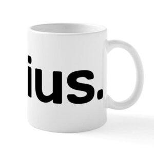 cafepress jenius mugs ceramic coffee mug, tea cup 11 oz