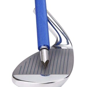 bulex golf club groove sharpener, re-grooving tool and cleaner for wedges & irons – generate optimal backspin – suitable for u & v-grooves