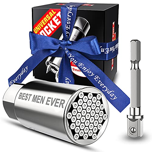 Stocking Stuffers for Men Gifts, Universal Socket, Unique Christmas Birthday Gifts for Men Dad Boyfriend Father Husband Him From Daughter Son Wife,Cool Gadgets Hand MultiTools 13/16''- 11/32''(9-21mm)