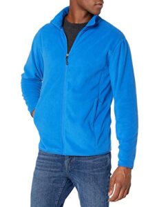 amazon essentials men’s full-zip polar fleece jacket (available in big & tall), cobalt blue, xx-large