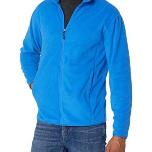 Amazon Essentials Men's Full-Zip Polar Fleece Jacket (Available in Big & Tall), Cobalt Blue, XX-Large