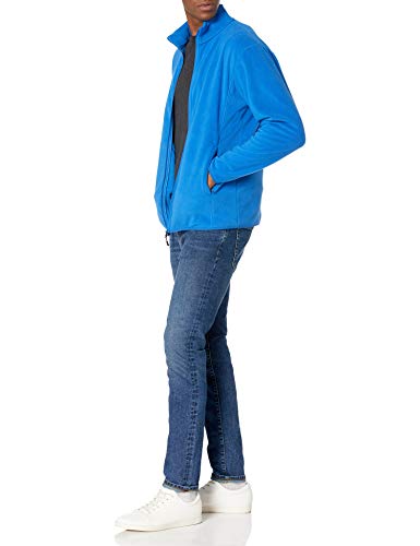 Amazon Essentials Men's Full-Zip Polar Fleece Jacket (Available in Big & Tall), Cobalt Blue, XX-Large