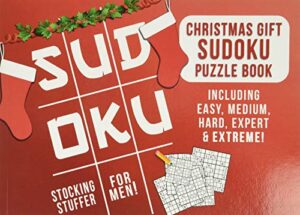 stocking stuffers for men: christmas gift: sudoku puzzle book including easy, medium, hard, expert & extreme