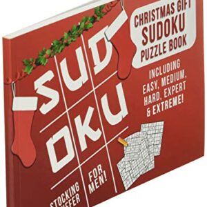 Stocking Stuffers for Men: Christmas Gift: Sudoku Puzzle Book Including Easy, Medium, Hard, Expert & Extreme