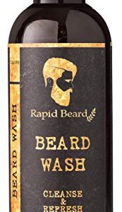 Beard Shampoo and Beard Conditioner Wash & Growth kit for Men Care - Softener & Moisturizer for Hydrating, Cleansing and Refreshing Beard and Mustache Facial Hair Gift Set (250ml / 8.5 fl oz)