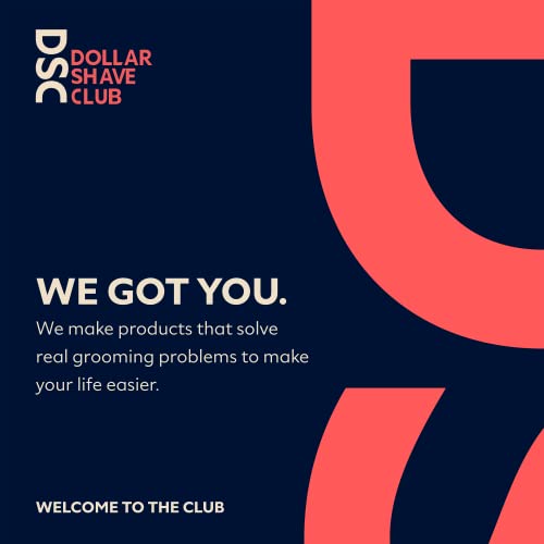 Dollar Shave Club | 4-Blade Travel Shaving Kit | Diamond Grip Club Razor Handle, 4-Blade Club Razor Cartridges, and Razor Cover, Easy to Grip Handle, Shaving Starter Set, Razor Kit, Great for Travel