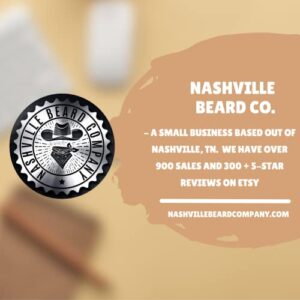 Beard Care Kit- Grooming Kit For Men, Includes Beard Brush, Beard Comb, and Grooming Scissors - Gifts for Men - Nashville Beard Company