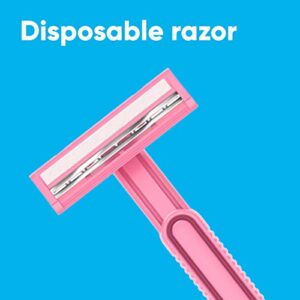 Gillette Venus Daisy Classic Disposable Razors for Women, 18 Count, Hair Removal for Women