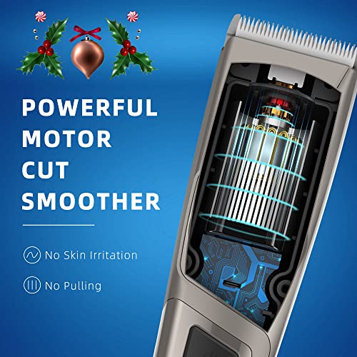 Beard Trimmer for Men Adjustable & Cordless/Cord, MyIGO Body&Groin Trimmer Replaceable Ceramic Blade, Professional Hair Clipper Stainless Steel, Waterproof Mens Grooming Haircut Kit 210 Mins Runtime