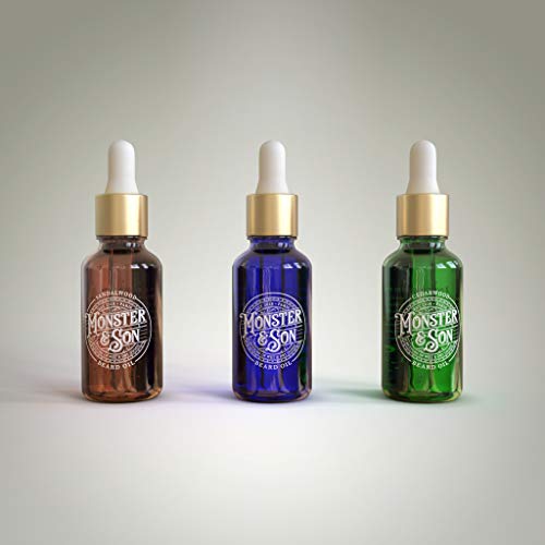 Organic Cold Pressed Beard Oil x3 Set by Monster&Son