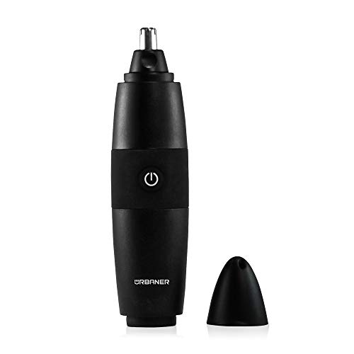 URBANER Battery powered Rotary Ear and Nose Hair Electric Trimmer, Cordless Washable Shaver for Men, Waterproof, Portable, Water Resistant Clipper, MB-061