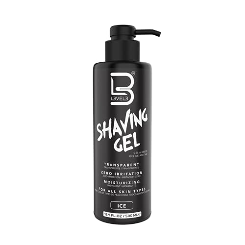 Level 3 Shaving Gel - Straight Razor Shave Gel - Non-Irritating - Refreshing Smell L3 - No Hot Towel Necessary - Level Three Razor Gel (Ice)