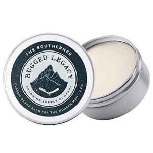 rugged legacy – beard balm, the southerner 2oz beard balm for men, scented beard balm with a hint of fresh cut tobacco leaves, beard styling balm made with natural oils that enrich your entire beard