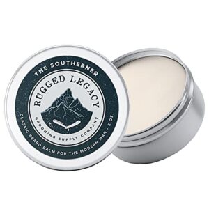 Rugged Legacy - Beard Balm, The Southerner 2oz Beard Balm for Men, Scented Beard Balm with a Hint of Fresh Cut Tobacco Leaves, Beard Styling Balm Made with Natural Oils that Enrich Your Entire Beard