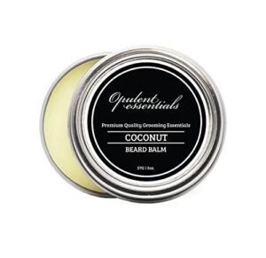 opulent essentials beard balm, beard growth softener moisturizer conditioner, coconut scent