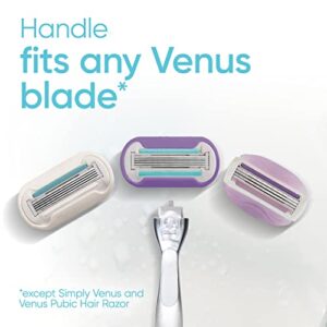 Gillette Venus Deluxe Smooth Platinum Women's Razor, Includes 1 Handle, 1 Razor Blade Refill