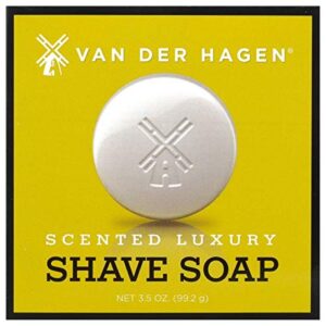 van der hagen men’s luxury scented shave soap, 3.5 ounce (pack of 6)