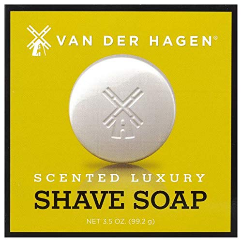 Van Der Hagen Men's Luxury Scented Shave Soap, 3.5 Ounce (Pack of 6)