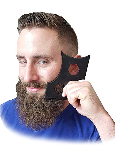 Andis Cut Buddy Premium Hair Beard Shaping Tool for All Beards and Hairlines - Ultimate use with a Beard Trimmer or Razor to Style Your Beard & Facial Hair, Black