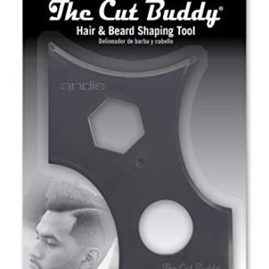 Andis Cut Buddy Premium Hair Beard Shaping Tool for All Beards and Hairlines - Ultimate use with a Beard Trimmer or Razor to Style Your Beard & Facial Hair, Black