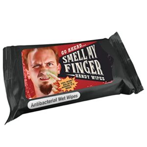 smell my finger wet wipes – funny travel size wet wipes – fun birthday gift item – stocking stuffers for adults – naughty dirty santa – white elephant gift exchange