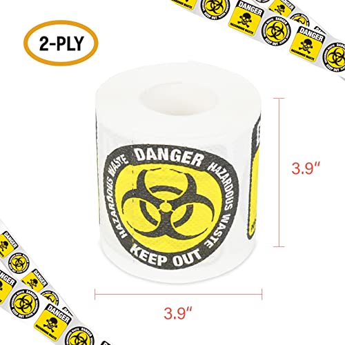 YOBRO Novelty Toilet Paper, Valentines Day Toilet Paper, Gag Gifts for Men and Women, Funny gift for Christmas Stocking Stuffers Party Favors,Gift for Your Friends in Special Festival, 1 Roll, Yellow