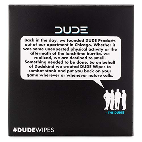 DUDE Wipes On-The-Go Flushable Wet Wipes - 2 Pack, 60 Wipes - Unscented Extra-Large Individually Wrapped Wipes with Vitamin E & Aloe - Septic and Sewer Safe