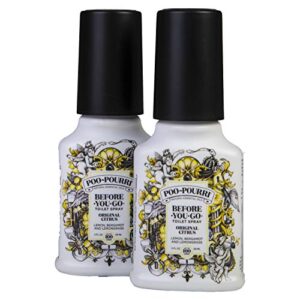 poo-pourri before-you-go toilet spray bottle, original scent, 2 fl oz (pack of 2)