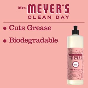 Mrs. Meyer's Liquid Dish Soap, Biodegradable Formula, Limited Edition Rose, 16 fl. oz - Pack of 3