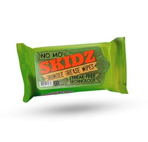 no mo’ skidz grundle grease wipes – funny moist towelettes – weird gag gifts for men, pocket-sized