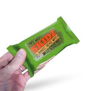 No Mo’ Skidz Grundle Grease Wipes - Funny Moist Towelettes - Weird Gag Gifts for Men, Pocket-Sized