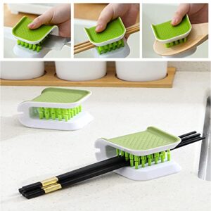 UGpine Brush Knife Cleaner Chopsticks and Fork Cleaning Brush Cutlery Cleaner Utensil Bristle Scrubber Double Sided Spoon Knives Washing