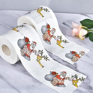 Christmas Printing Toilet Paper Old Man Christmas Pattern Printing Printing Series Toilet Paper Paper Toilet Printing Paper