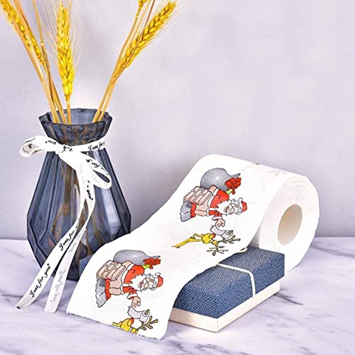 Christmas Printing Toilet Paper Old Man Christmas Pattern Printing Printing Series Toilet Paper Paper Toilet Printing Paper