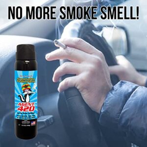 Agent 420-3.5 oz Odor Destroying Spray for Eliminating Unwanted Odors in Your House, Car or Apartment, Freshen Up The Crib (New Car Fresh)