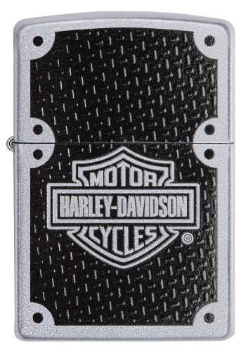 Zippo Harley-Davidson Carbon Fiber Satin Chrome Pocket Lighter