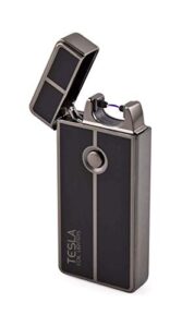 tesla coil lighters usb rechargeable windproof arc lighter (1. gun metal)
