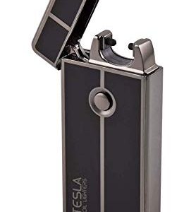 Tesla Coil Lighters USB Rechargeable Windproof Arc Lighter (1. Gun Metal)