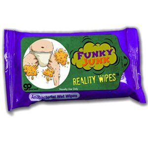 funky junk wipes – weird gag gifts for men and teen boys – travel size, made in america