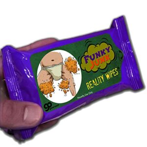 Funky Junk Wipes - Weird Gag Gifts for Men and Teen Boys - Travel Size, Made in America