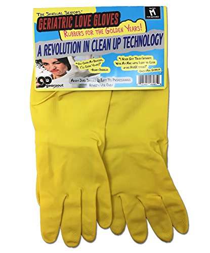 Sensual Seniors' Geriatric Love Gloves – Over-the-Hill Gag Gift for Friends Rubbers for the Golden Years Rubber Gloves Anniversary Gag Gift Retirement Funny Couple Gifts for Adults Stocking Stuffers