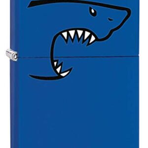 Zippo Lighter: Shark Bite - Royal Blue Matte 80187