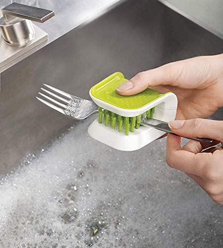 Blade Brush Knife Cleaner Chopsticks and Fork Cleaning Brush Cutlery Cleaner Utensil Bristle Scrubber Double Sided Spoon Knives Washing Brush