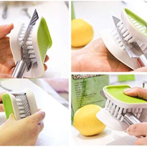 Blade Brush Knife Cleaner Chopsticks and Fork Cleaning Brush Cutlery Cleaner Utensil Bristle Scrubber Double Sided Spoon Knives Washing Brush